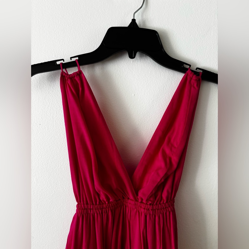 Rosevelvet Hot Pink Sexy Date Night Backless Jumpsuit medium new medium - Picture 3 of 4
